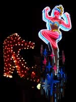 The downtown neon.